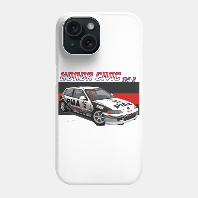 Honda Civic SiR-II Phone Case by PjesusArt