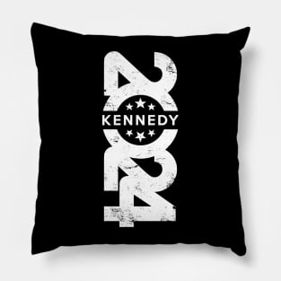 White Vertical Kennedy 2024 logo Pillow