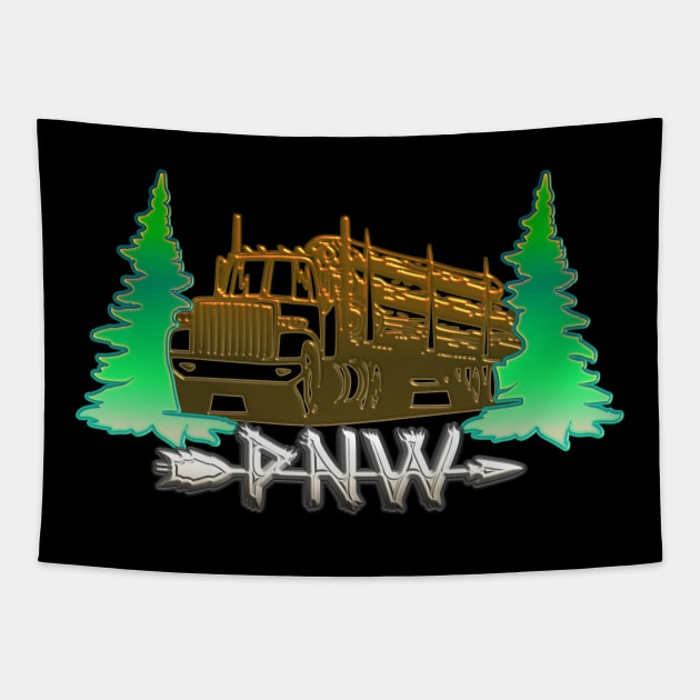 PNW Logger Tapestry by Fisherbum