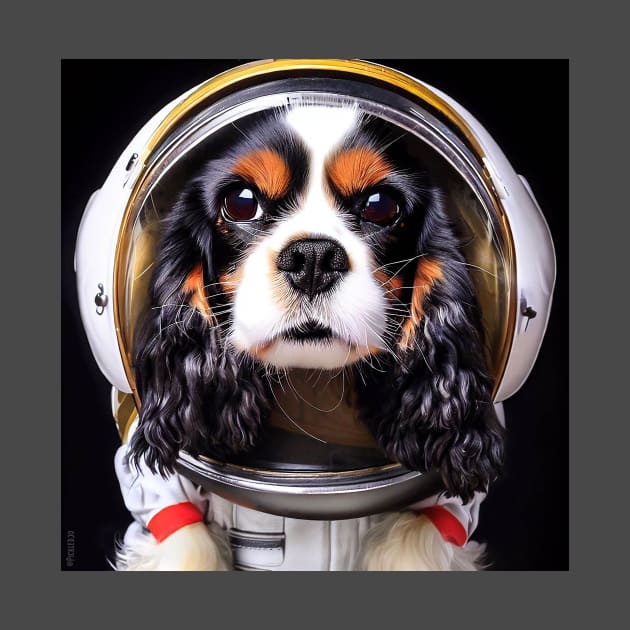 King Charles Cavalier in Space by Pickledjo