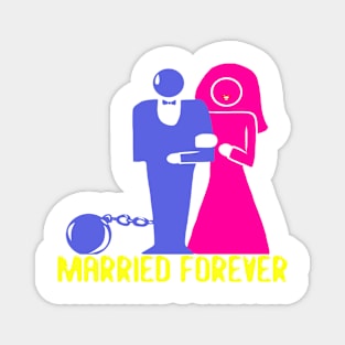 Wedding day - married forever Magnet