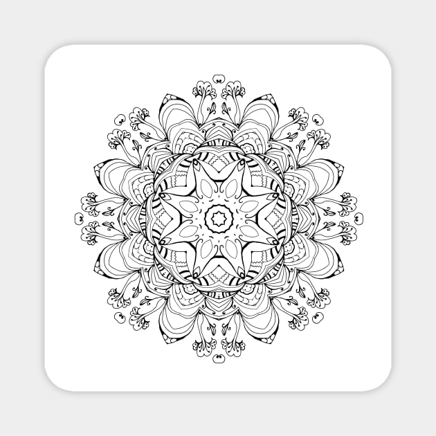 Black and white pattern Magnet by Word and Saying