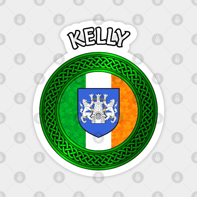 Irish Flag Shamrock Celtic Knot - Kelly Magnet by Taylor'd Designs