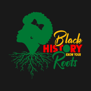 Black History Know Your Roots Juneteenth African American T-Shirt