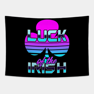 Saint Patrick's Day Luck Of The Irish Funny 80's Rad Meme Tapestry