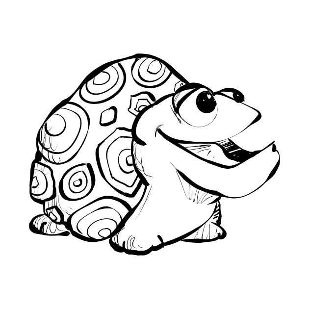 Silly Baby Tortoise by Jason's Doodles