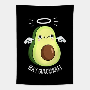 Holy Guacamole Cute Avocado Pun Tapestry