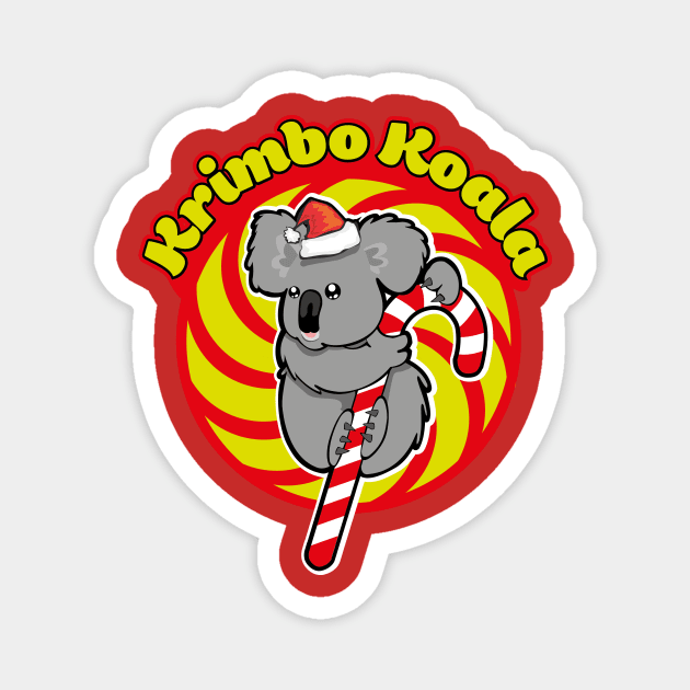 Cute Christmas Koala Magnet by BOEC Gear