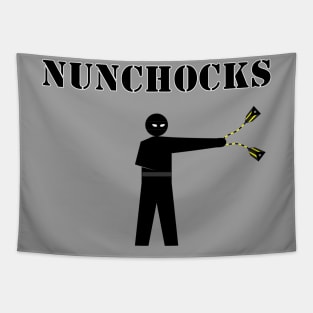 Ramp Ninja - Airplane Marshaller - NUNCHOCKS Tapestry