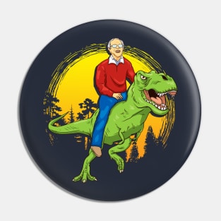 Bernie Sanders 2020 T-Rex Pin