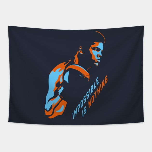 Impossible is Nothing - Muhammad Ali Tribute Tapestry by AllriotOutlet