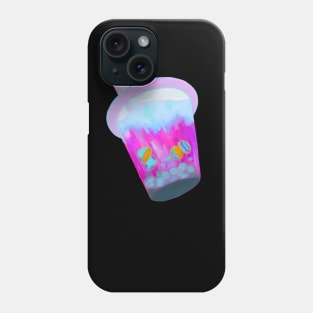 Space galactic, bubble tea, boba, fruit tea, pastel, aesthetic, kawaii Phone Case