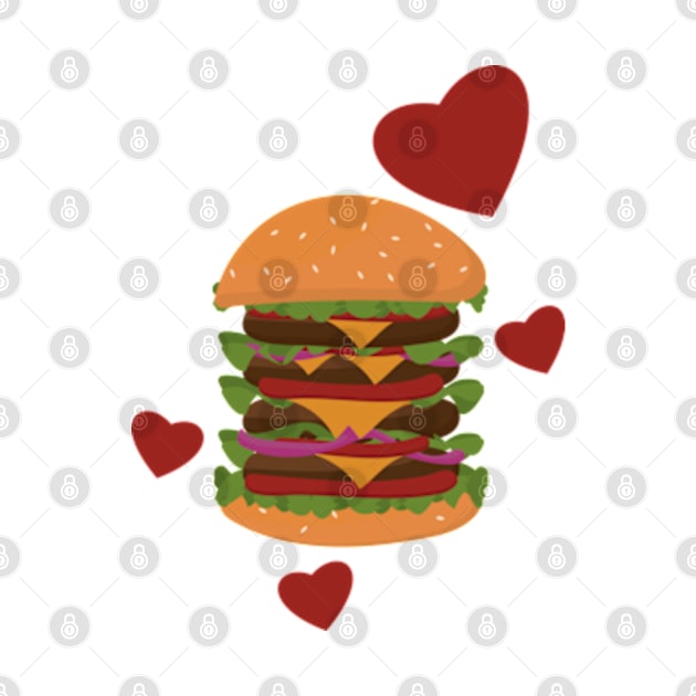 Love Big Burger by TeeFusion-Hub