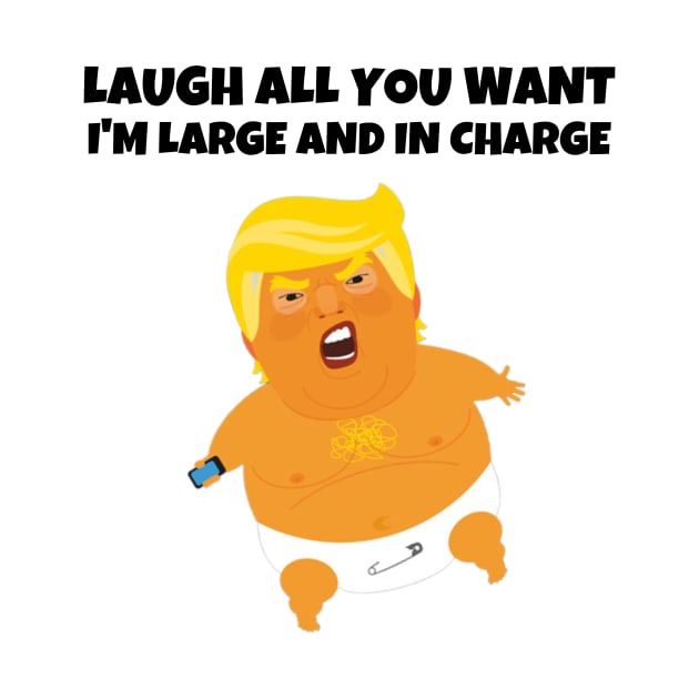 Funny Trump Baby Sticker and Shirt by gillys