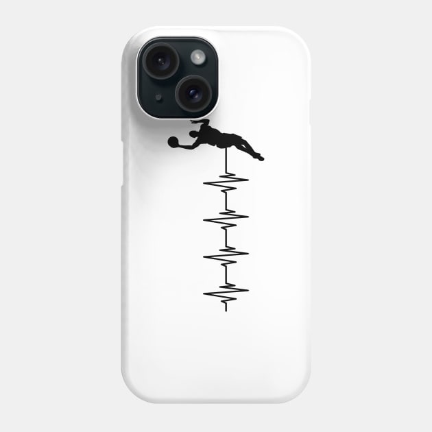 Basketball Heartbeat Phone Case by KC Happy Shop