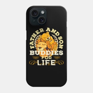 Proud Father and Son Daddy Partner Life Buddies Father's Day Phone Case