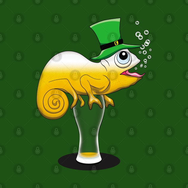 Funny St Patricks day Beer drinking animal by TMBTM