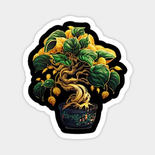 Golden Pothos Bonsai Magnet