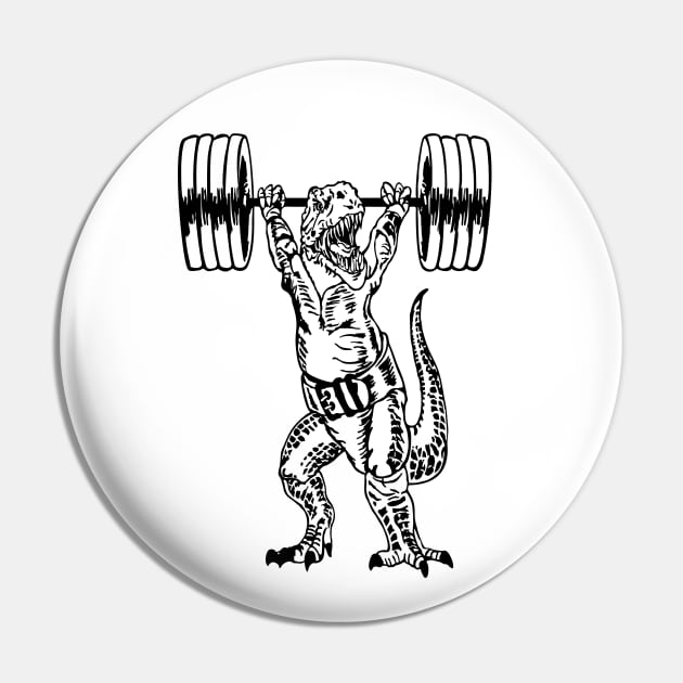 SEEMBO Dinosaur Weight Lifting Barbells Workout Gym Fitness Pin by SEEMBO