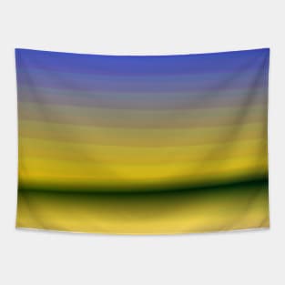 blue yellow black abstract texture Tapestry