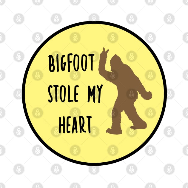 Bigfoot Stole My Heart Yellow by CatGirl101