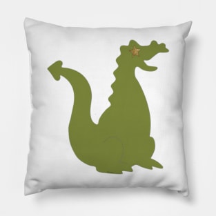 Die Cut Dragon (green) Pillow