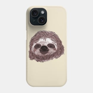 Realistic Sloth Face Phone Case