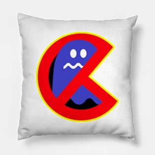 PacBuster Version 4 - Ghostbusters Style Pacman Logo Pillow