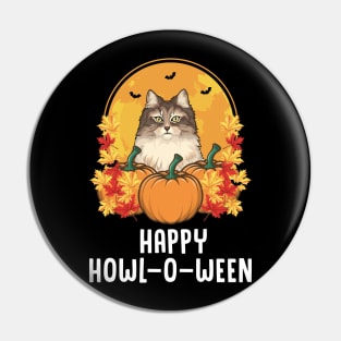 Cat Halloween Gift For Cat Lovers Pin