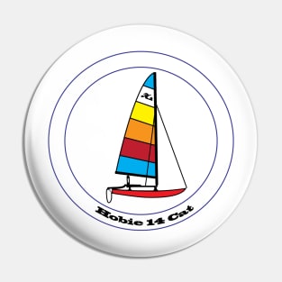 Hobie 14 Catamaran Sailboat Pin