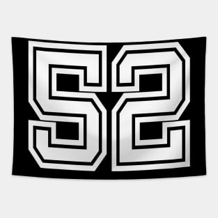 Number 52 for a sports team, group, or community T-Shirt Tapestry