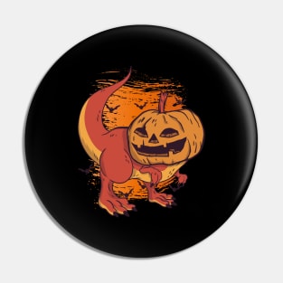 Halloween Happy Halloween Funny Dinosaur Costume Pin