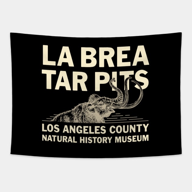 La Brea Tar Pits 1 by © Buck Tee Originals Tapestry by Buck Tee