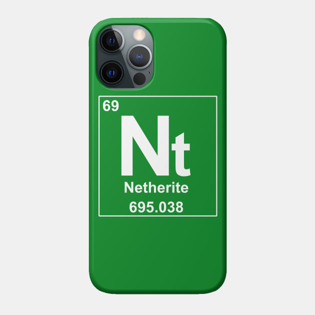 Netherite Periodic Element symbol from Minecraft - Minecraft - Phone Case