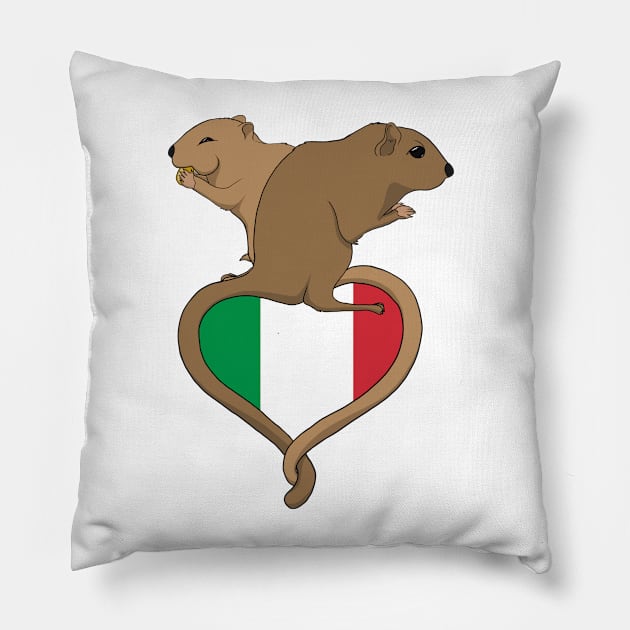 Gerbil Italy (light) Pillow by RampArt