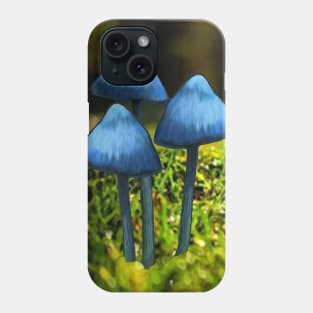 I'm Feeling Fantasy Blue Mushrooms Phone Case