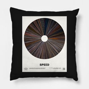 minimal_Speed Warp Movie Pillow