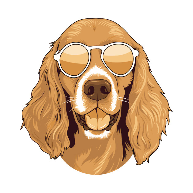 Golden Summer dog in sunglasses 3 by maasPat