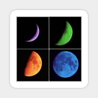 Moon in colors Magnet