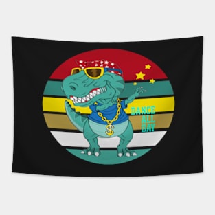 cartoon-dinosaur-dabbing Design -Gifts Tapestry