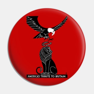 World War I Poster Lion and Eagle Pin