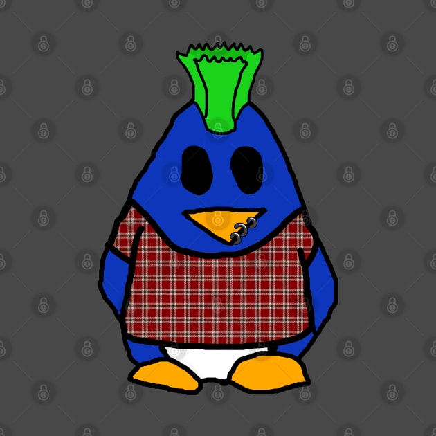 Punk Penguin by molliekbarbe