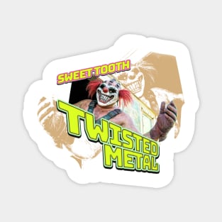 Twisted Metal series Sweet Tooth graphic design by ironpalette Magnet