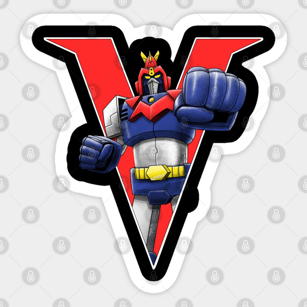 Electromagnetic Robot Voltes V Sticker Teepublic