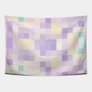 Mosaic of Diamond Unicorn Dots Pattern Tapestry