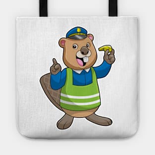 Beaver as Police officer with Whistle Tote