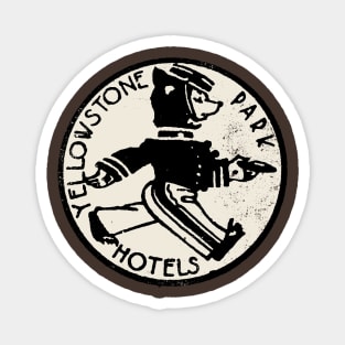 Vintage Yellowstone Park Hotels Magnet