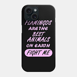 pink flamingo slogan girls ladies gift Phone Case