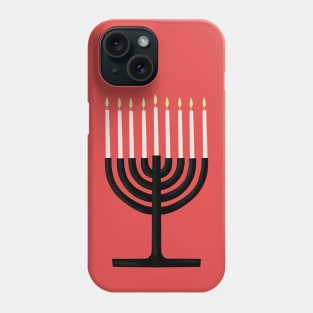 Chanukiah Jewish Holiday of Hanukkah Menorah Phone Case