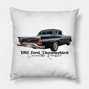 1957 Ford Thunderbird Convertible Roadster Pillow